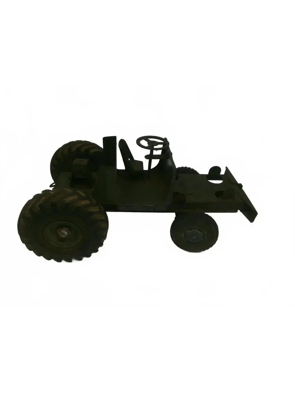 Vintage Metal Miniature Farm Tractor Toy